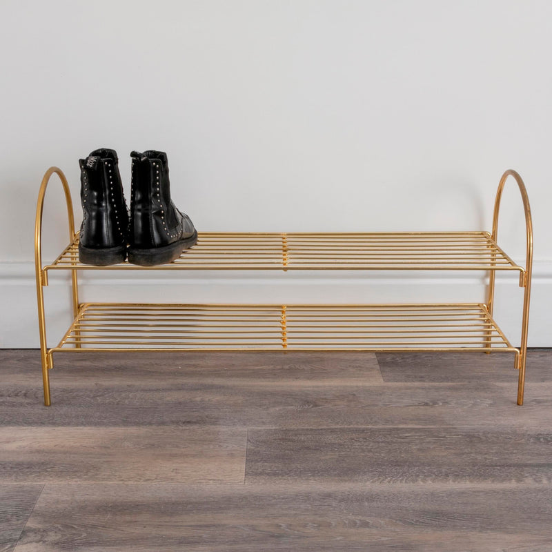 Gold Shoe Rack-TrendGoat