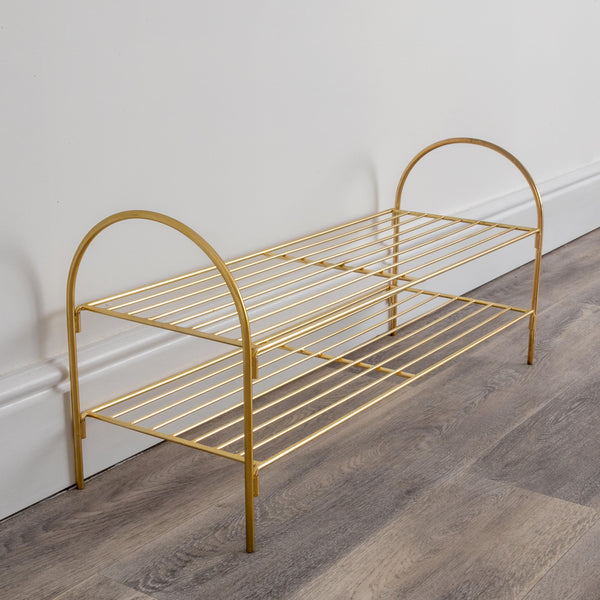 Gold Shoe Rack-TrendGoat