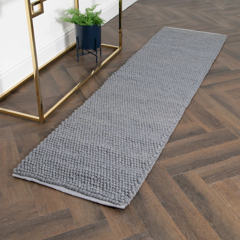 Grey Bubble Runner Rug (60 x 230cm)-TrendGoat