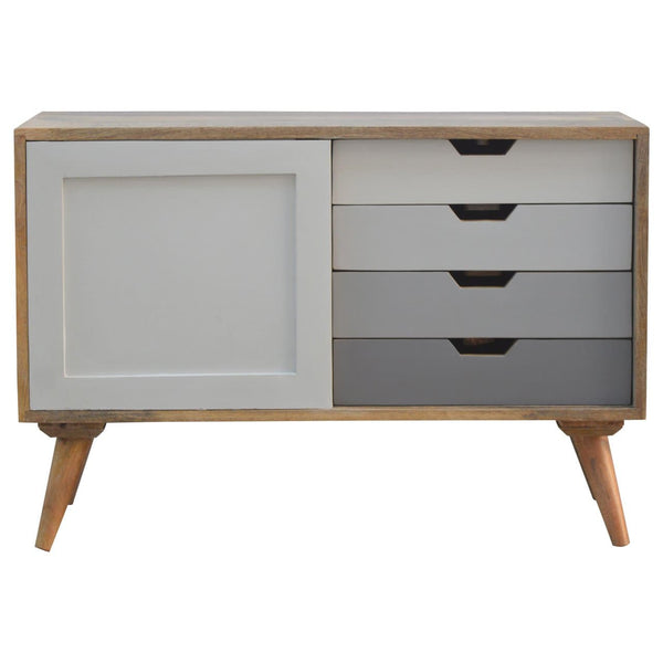 Grey Gradient Sliding Sideboard-TrendGoat