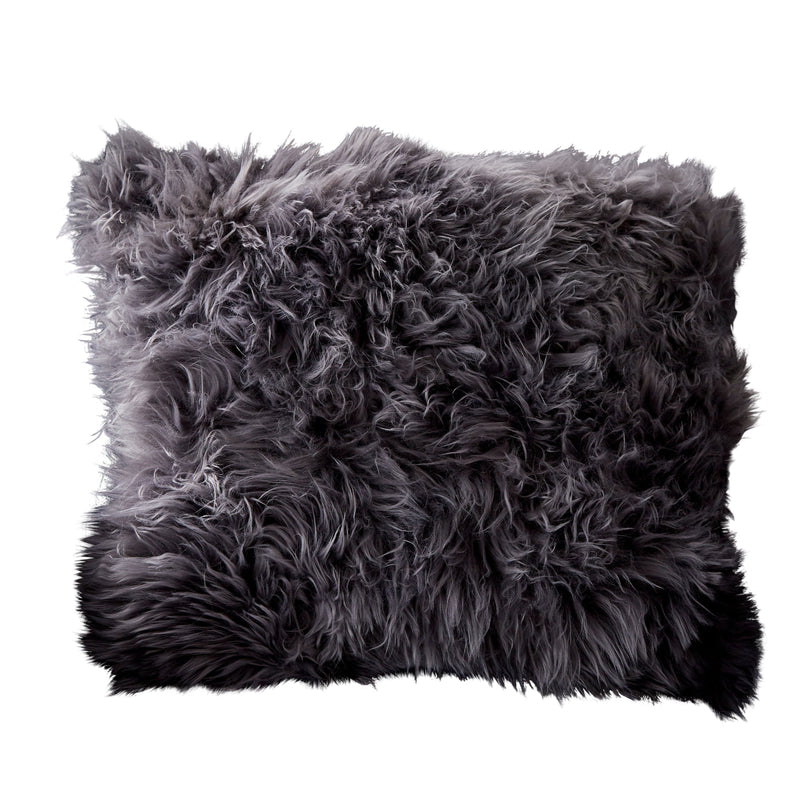 Grey Sheepskin Cushion-TrendGoat