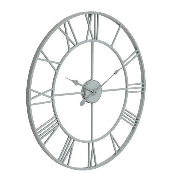 Grey Skeleton Wall Clock-TrendGoat