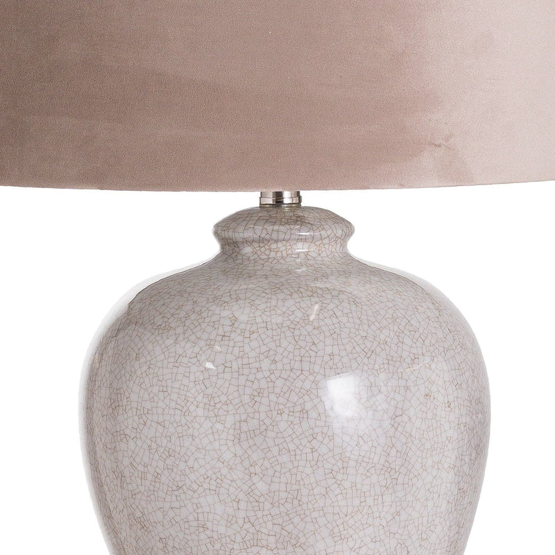 Hadley Ceramic Table Lamp With Natural Shade-TrendGoat