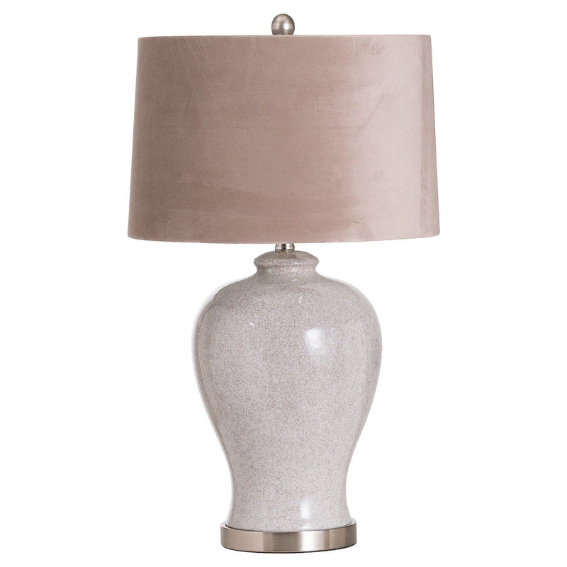 Hadley Ceramic Table Lamp With Natural Shade-TrendGoat