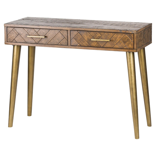 Havana Gold 2 Drawer Console Table-TrendGoat