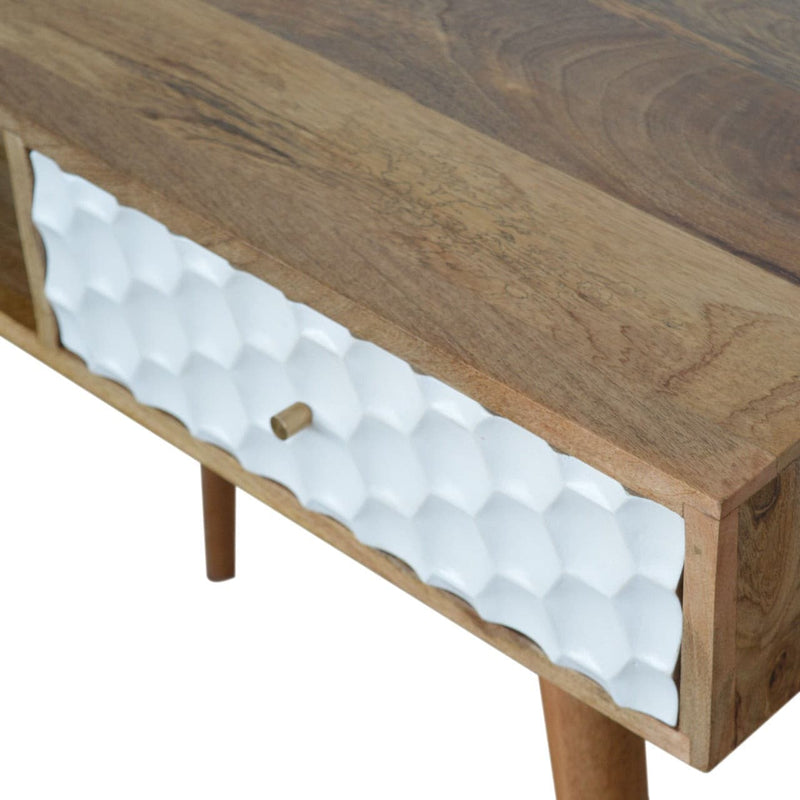 Honeycomb Carved Writing Desk-TrendGoat