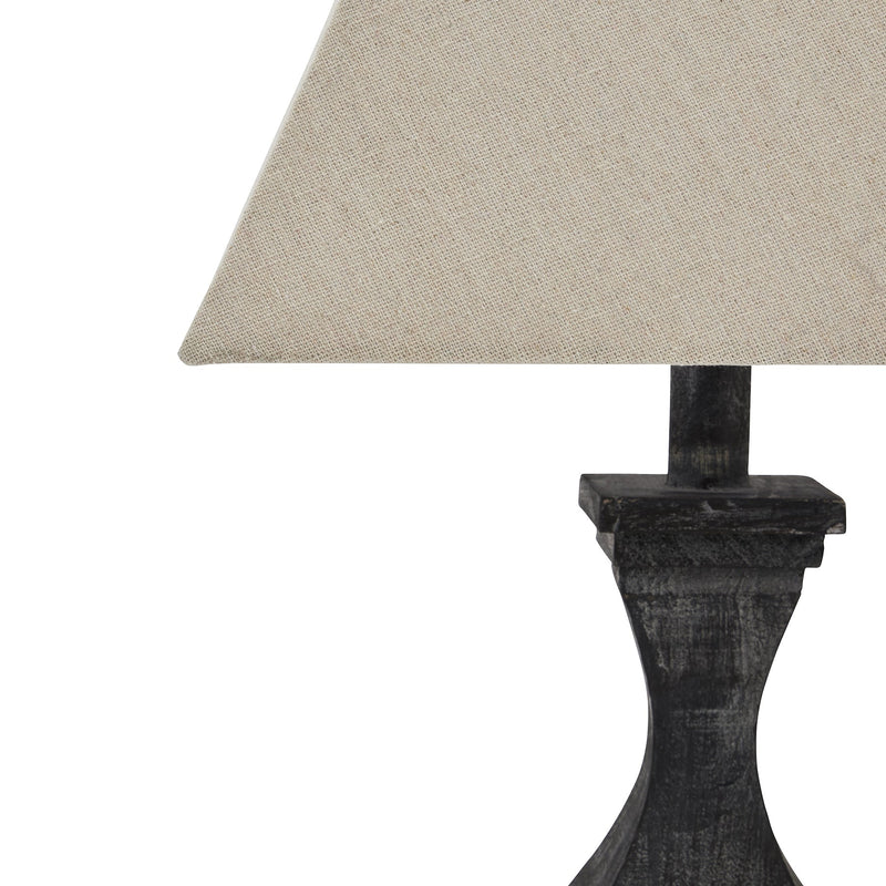 Incia Fluted Wooden Table Lamp-TrendGoat