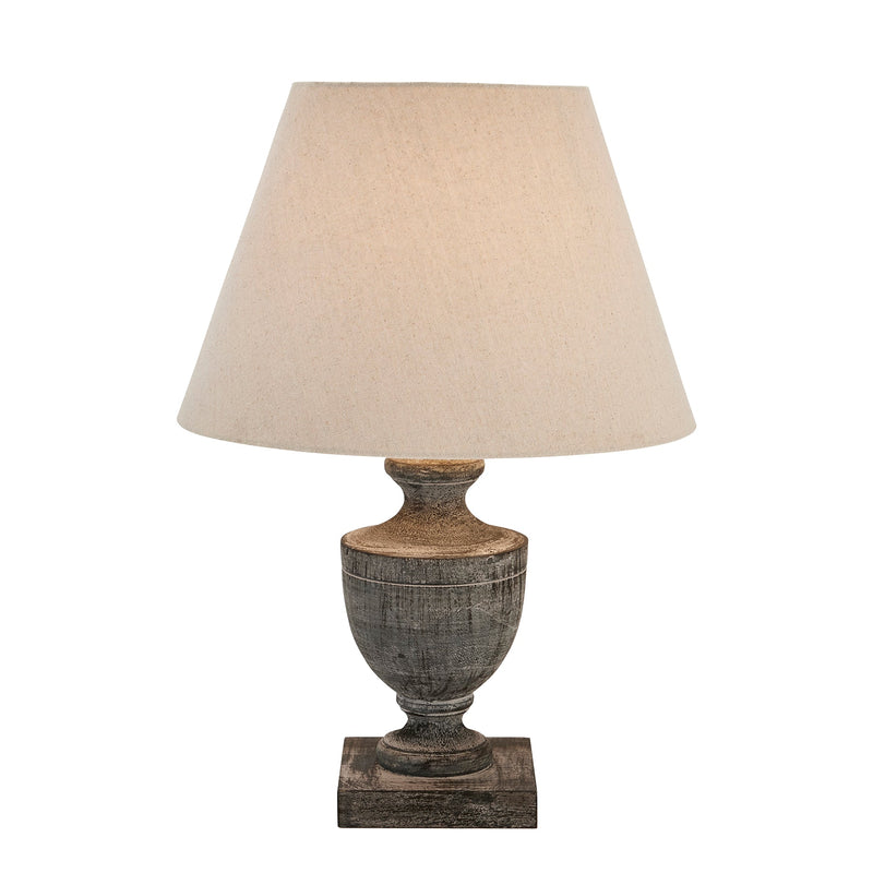 Incia Urn Wooden Table Lamp-TrendGoat