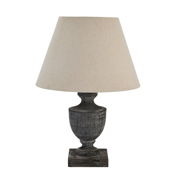 Incia Urn Wooden Table Lamp-TrendGoat