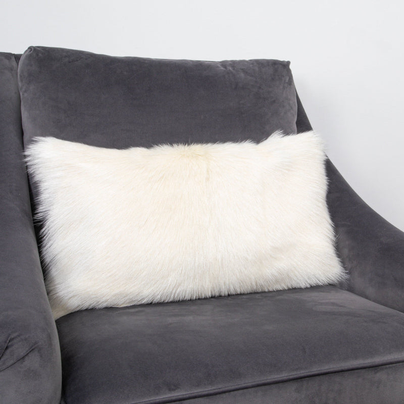 Ivory Goatskin Cushion-TrendGoat