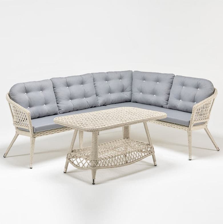 Judas 5-Seat Rattan Corner sofa & table Set-TrendGoat