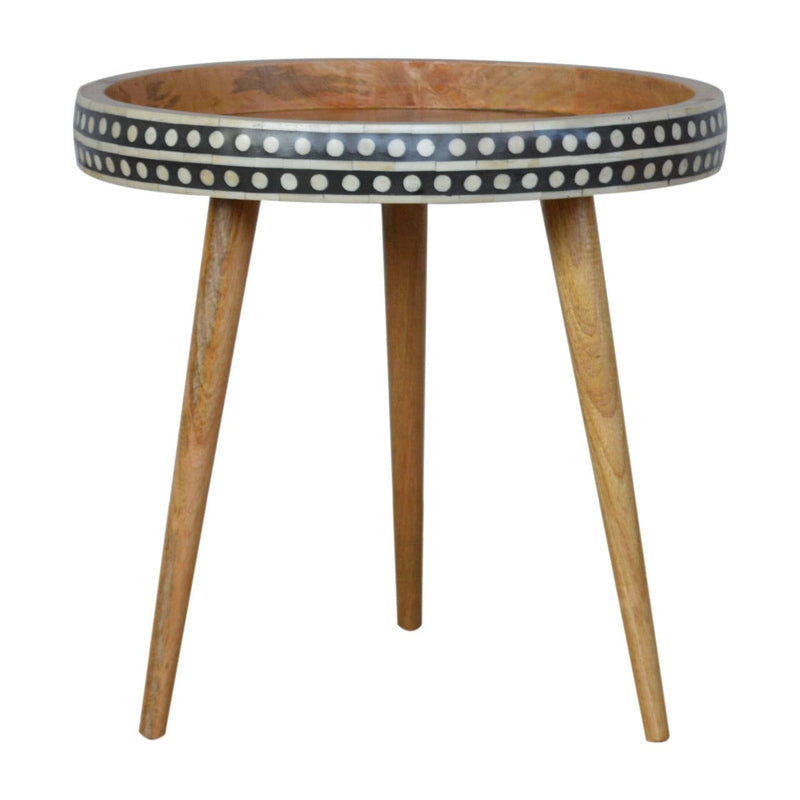 Large Patterned Nordic Style End Table-TrendGoat