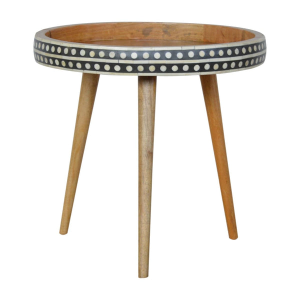 Large Patterned Nordic Style End Table-TrendGoat