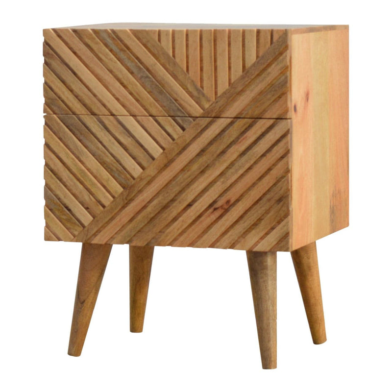 Lille 2 Drawer Bedside-TrendGoat