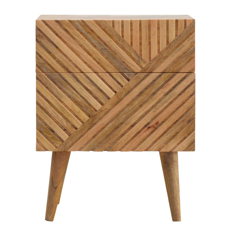 Lille 2 Drawer Bedside-TrendGoat