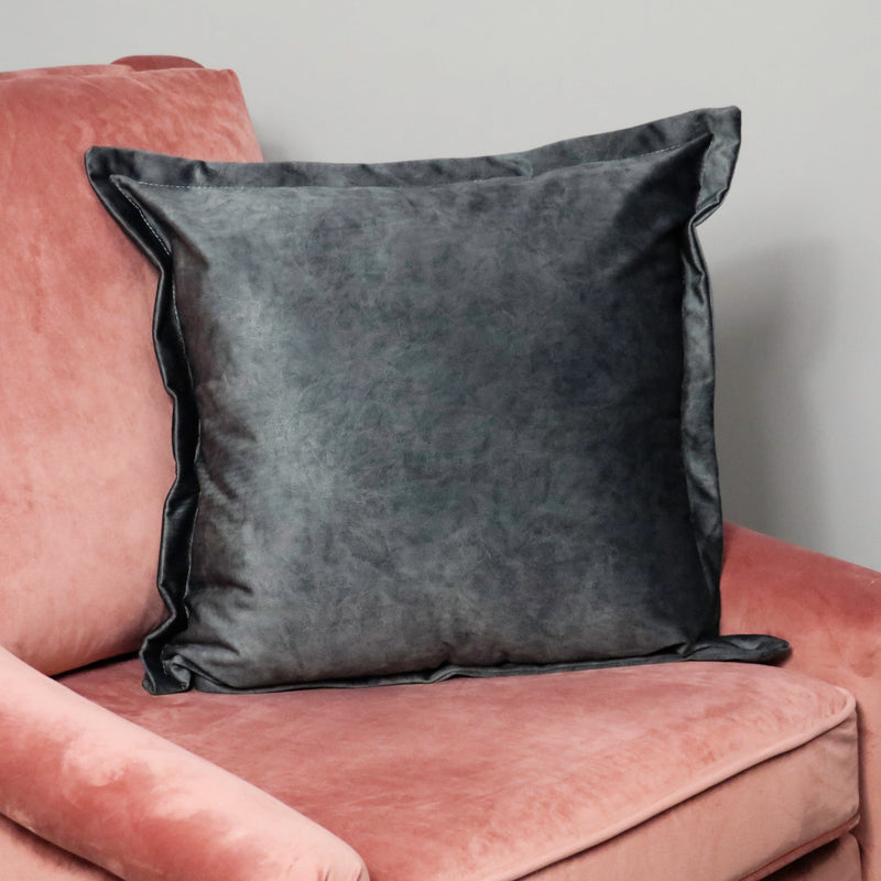 Luxury Grey Velvet Cushion Cover-TrendGoat