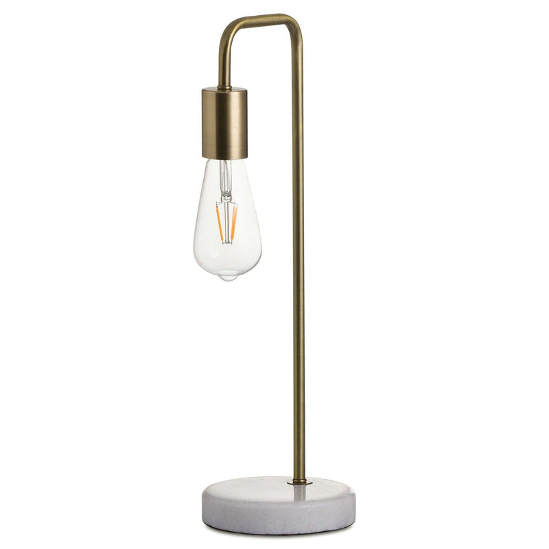 Marble And Brass Industrial Desk Lamp-TrendGoat