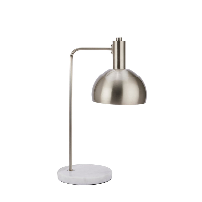 Marble And Silver Industrial Adjustable Desk Lamp-TrendGoat