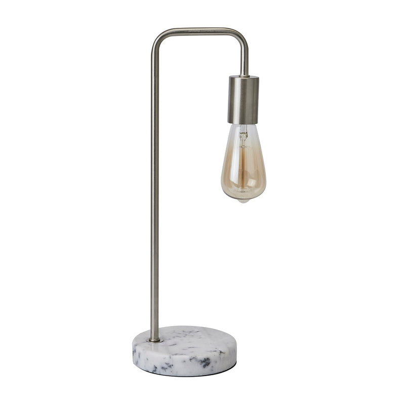 Marble And Silver Industrial Desk Lamp-TrendGoat