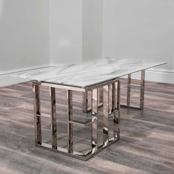 Marble Glass Manhattan Coffee Table-TrendGoat