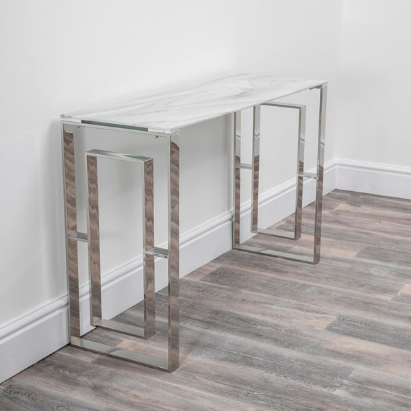 Marble Glass Milano Console Table-TrendGoat