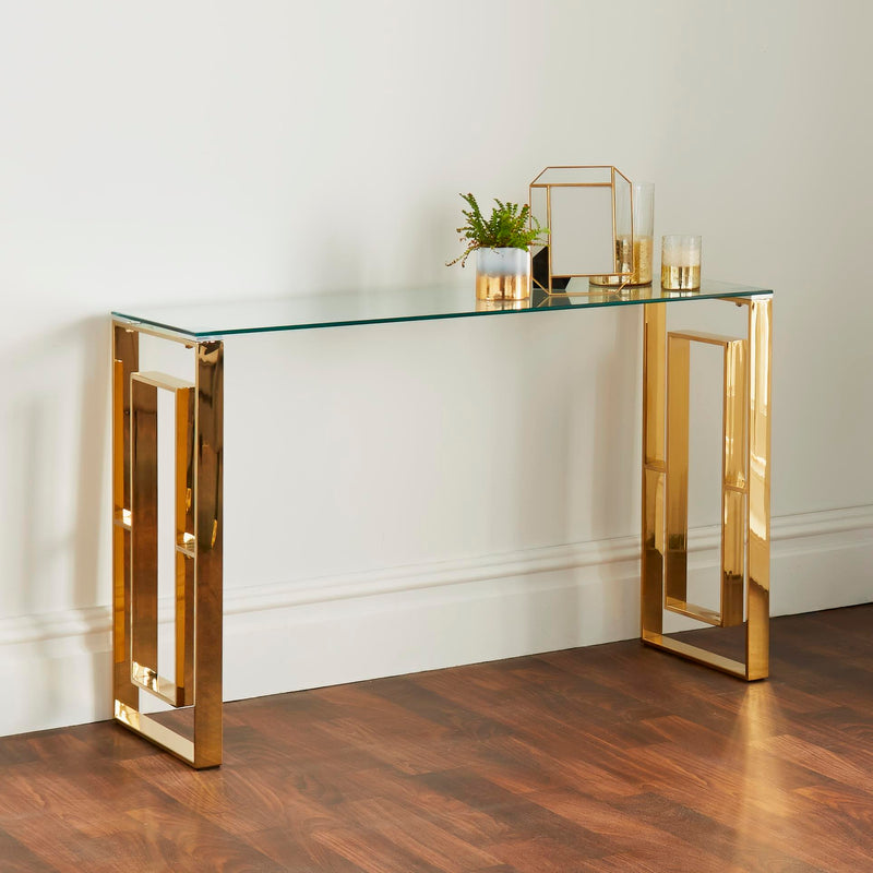 Milano Gold Console Table-TrendGoat