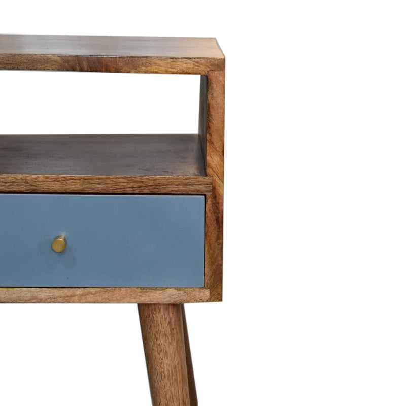 Mini Blue Hand Painted Bedside-TrendGoat