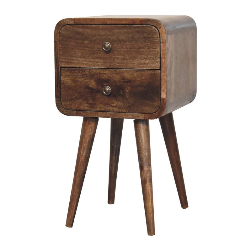 Mini Curved Grey Washed Bedside-TrendGoat