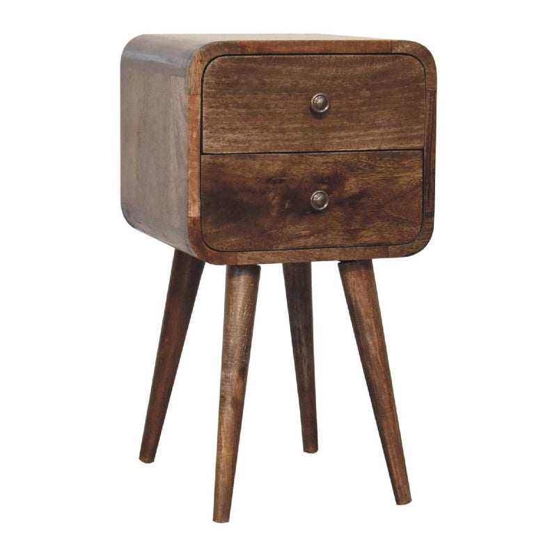 Mini Curved Grey Washed Bedside-TrendGoat