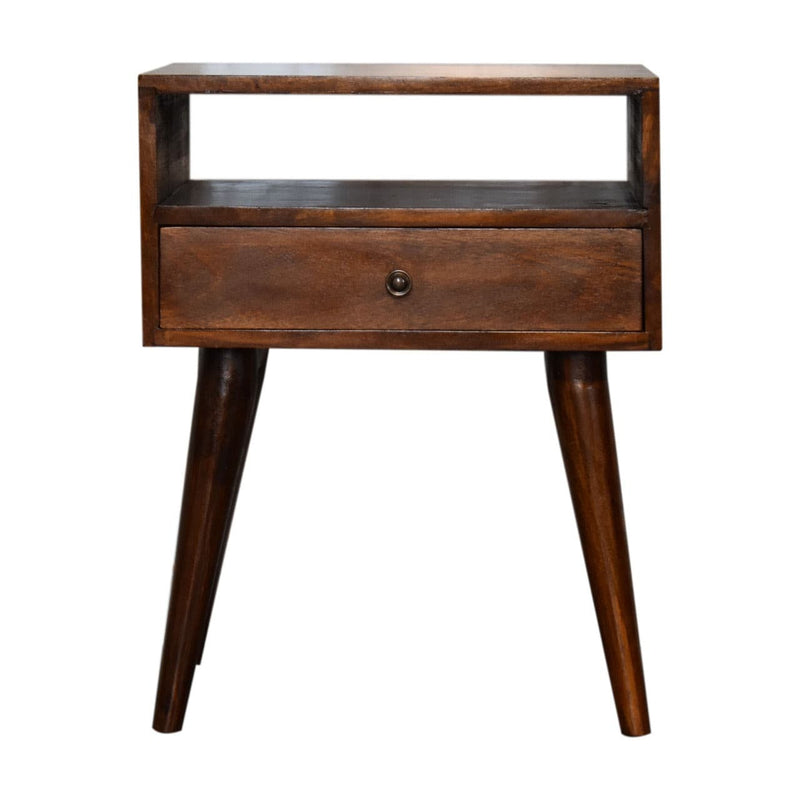 Modern Chestnut Solid Wood Bedside-TrendGoat