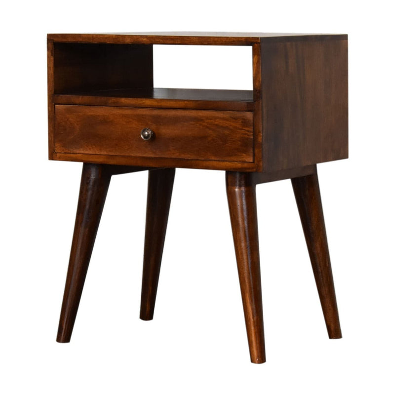 Modern Chestnut Solid Wood Bedside-TrendGoat