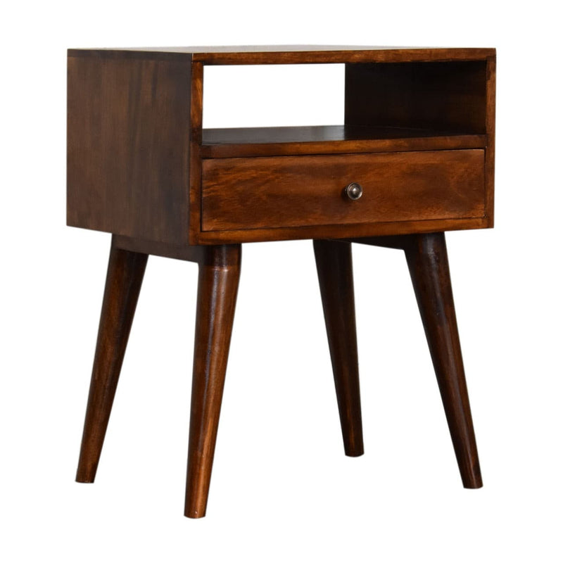 Modern Chestnut Solid Wood Bedside-TrendGoat