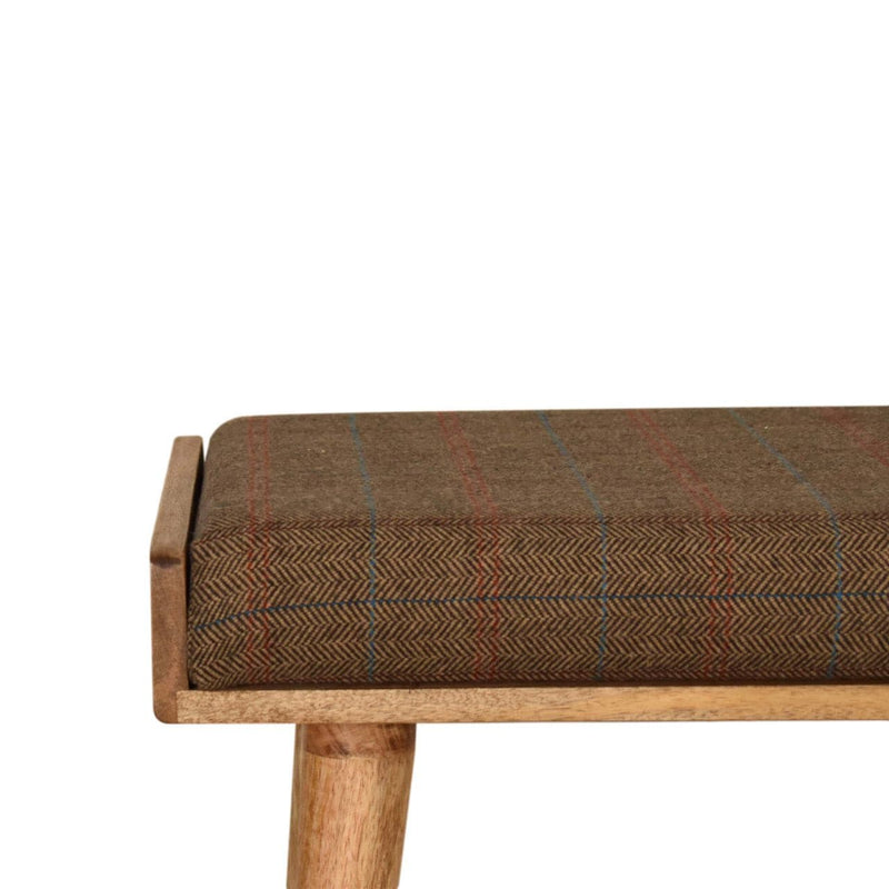 Multi Tweed Tray Style Footstool-TrendGoat