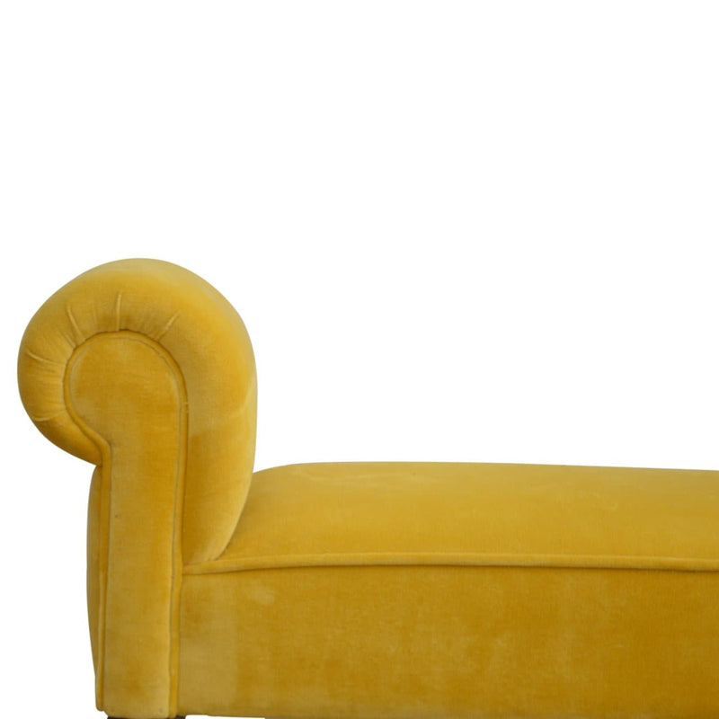 Mustard Velvet Bench-TrendGoat