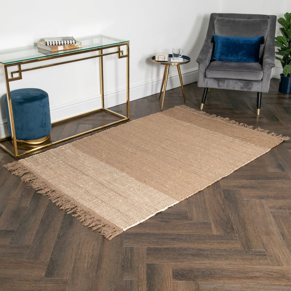 Natural Tones Jute & Cotton Rug (3 sizes)-TrendGoat