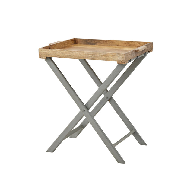 Nordic Grey Collection Large Butler Tray Table-TrendGoat