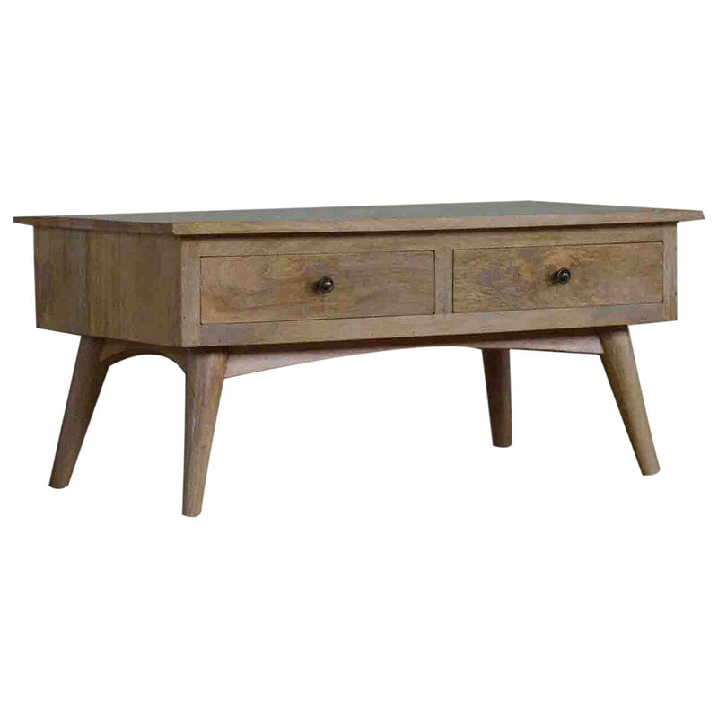 Nordic Style 2 Drawer Coffee Table-TrendGoat