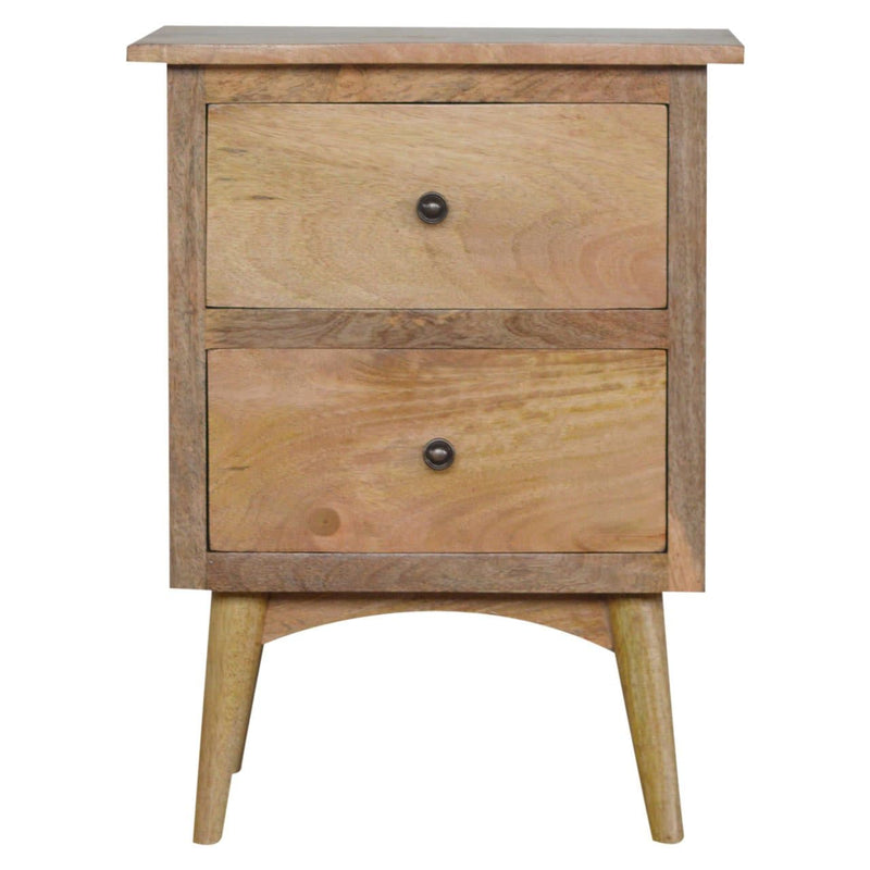 Nordic Style Bedside with 2 Drawers-TrendGoat