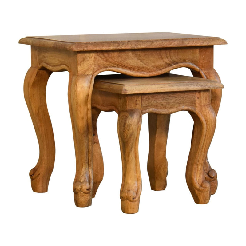 Oak-ish French Style side table Set-TrendGoat