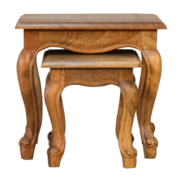 Oak-ish French Style side table Set-TrendGoat