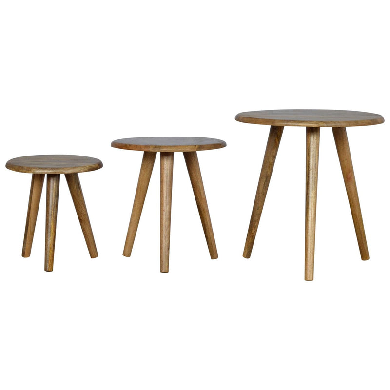 Oak-ish Nordic Nesting Stools-TrendGoat