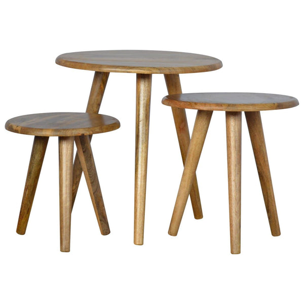 Oak-ish Nordic Nesting Stools-TrendGoat