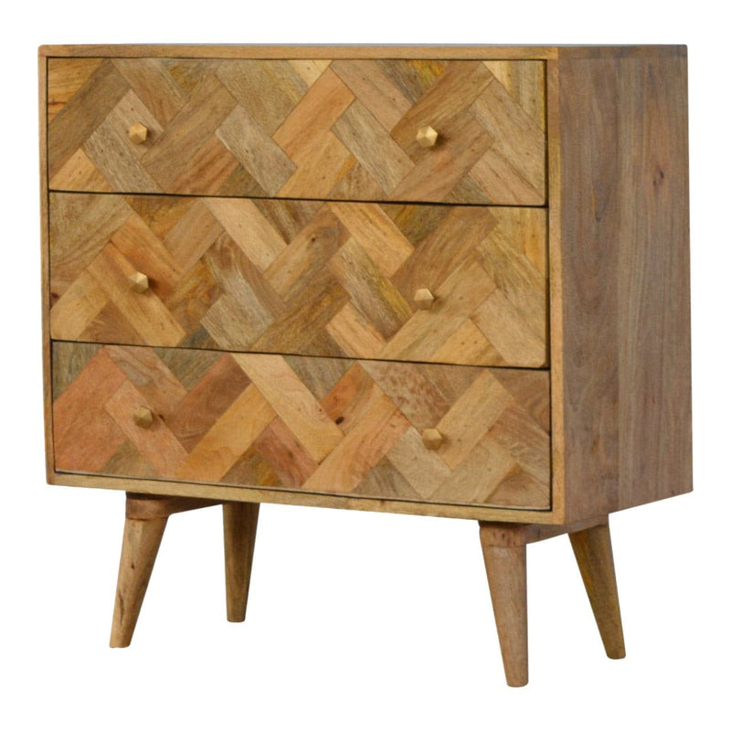 Patchwork Pattern Chest-TrendGoat