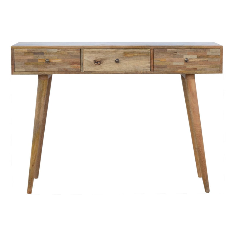 Patchwork Patterned Console Table-TrendGoat