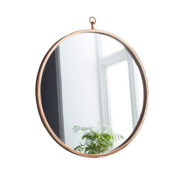 Pink Copper Round Mirror-TrendGoat