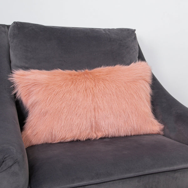 Pink Goatskin Cushion-TrendGoat