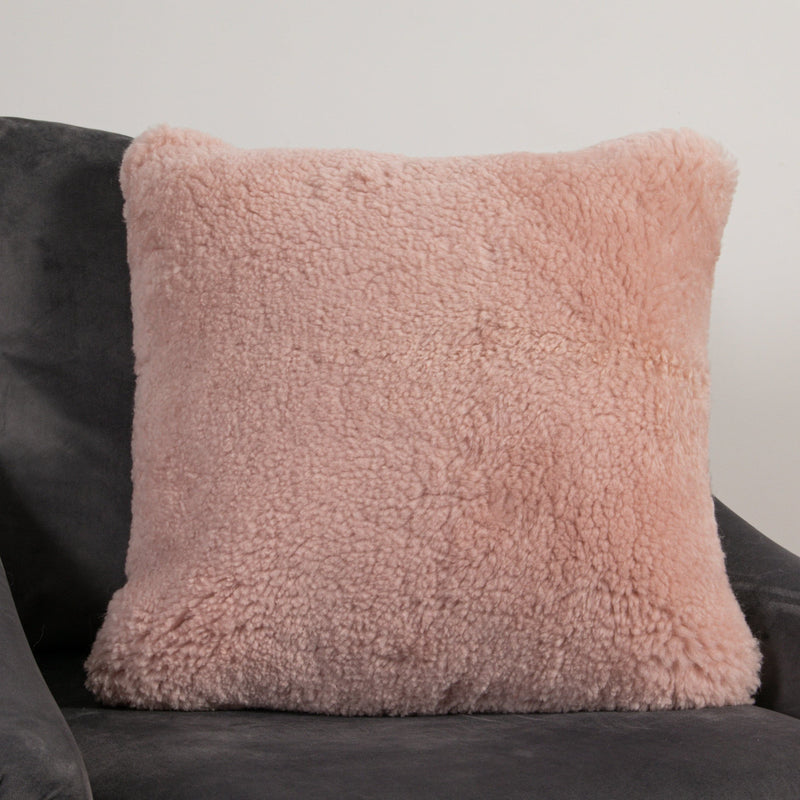 Pink hotsell sheepskin pillow