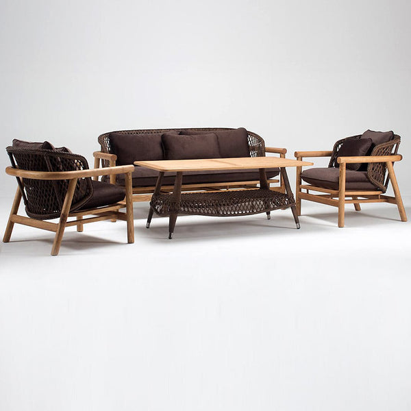 Premium Pearl 3 Seater Rattan Sofa Set-TrendGoat