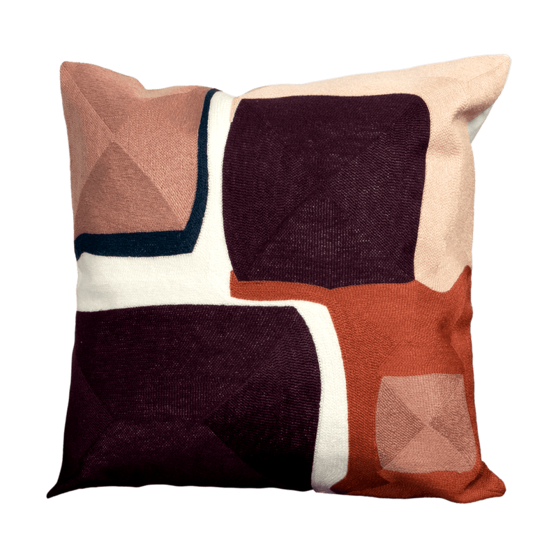 Purple Abstract Boho Cushion Cover-TrendGoat