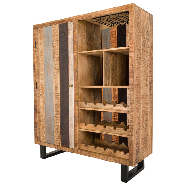 Reclaimed Industrial Bar Drinks Cabinet-TrendGoat